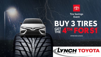 Buy 3 tires & Get the 4th tire for $1