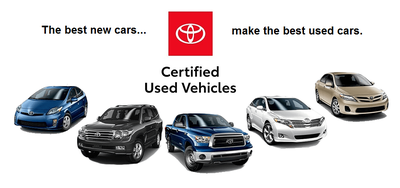 Toyota Certified Vehicles